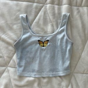 brandy melville butterfly tank